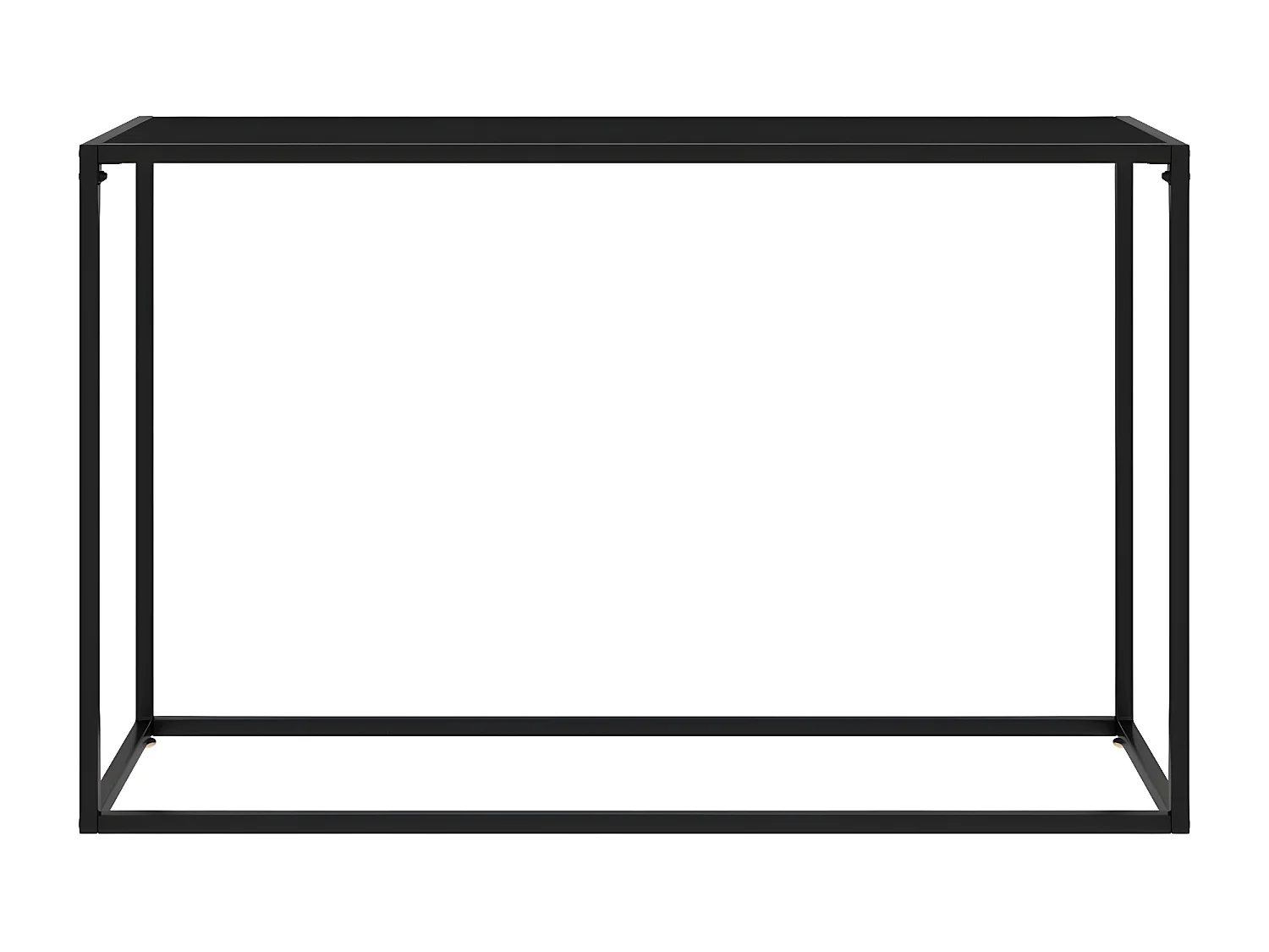 Mesa consola vidrio templado negro 120x35x75 cm ES441307