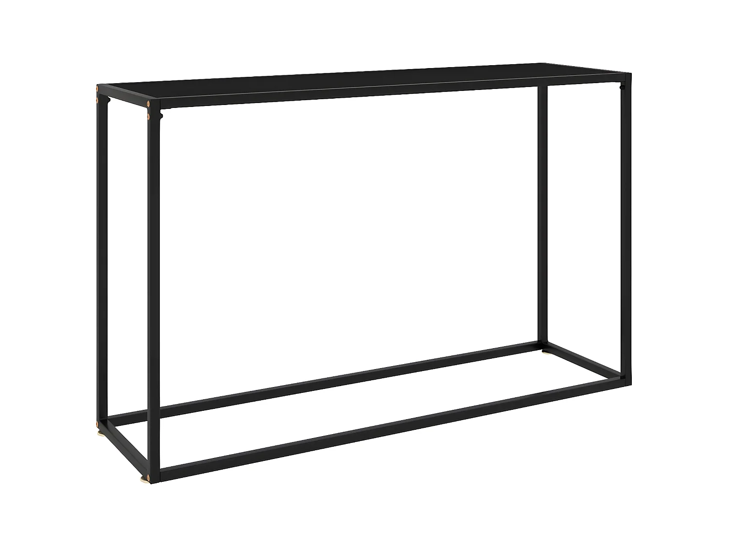 Table console Noir 120x35x75 cm Verre trempé GHR37218