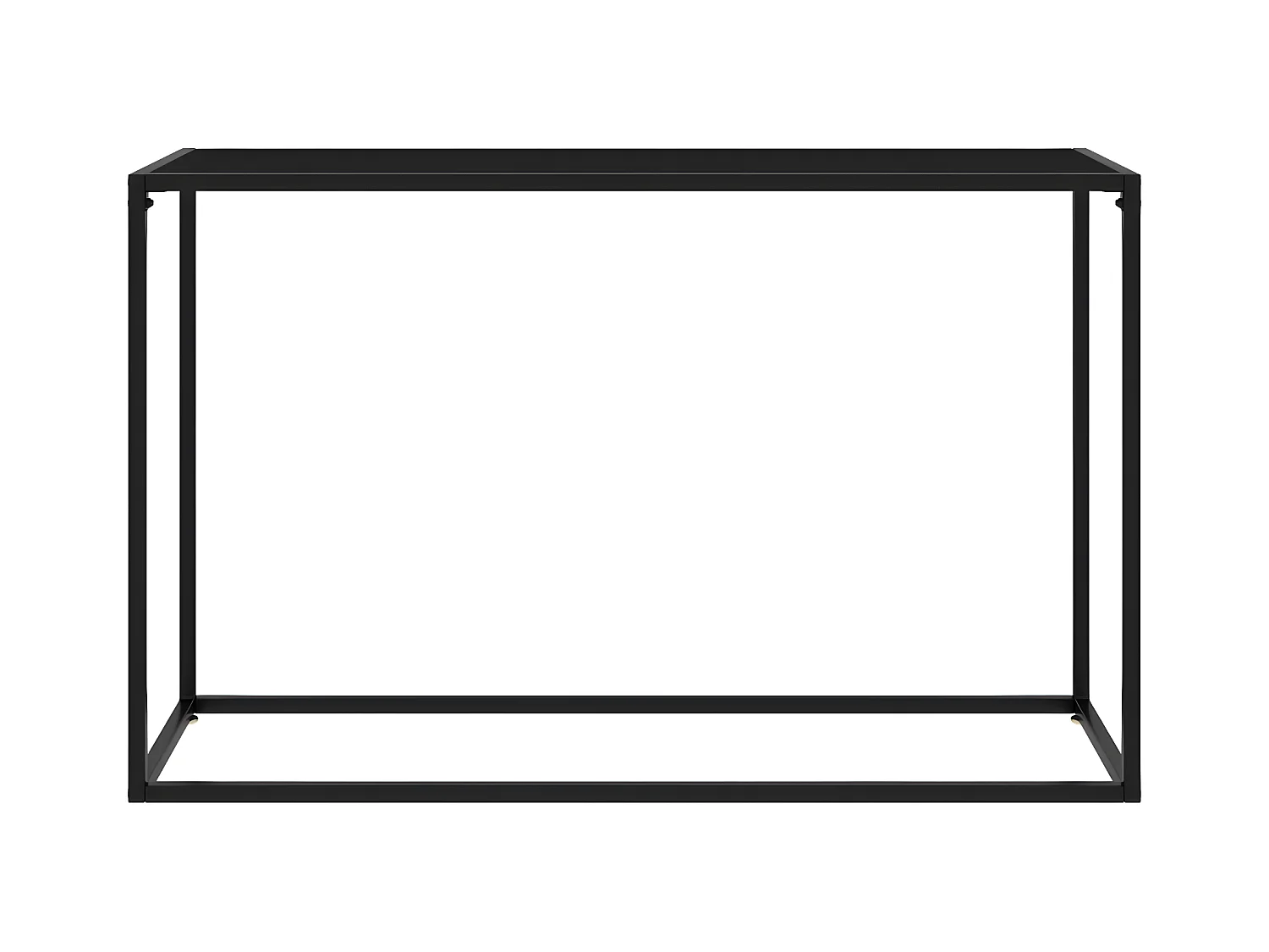 Konsolentisch,Flurtisch Schwarz 120x35x75 cm Hartglas -gkd831496