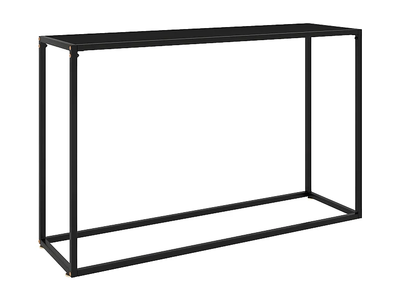 Table console Noir 120x35x75 cm Verre trempé GHR37218