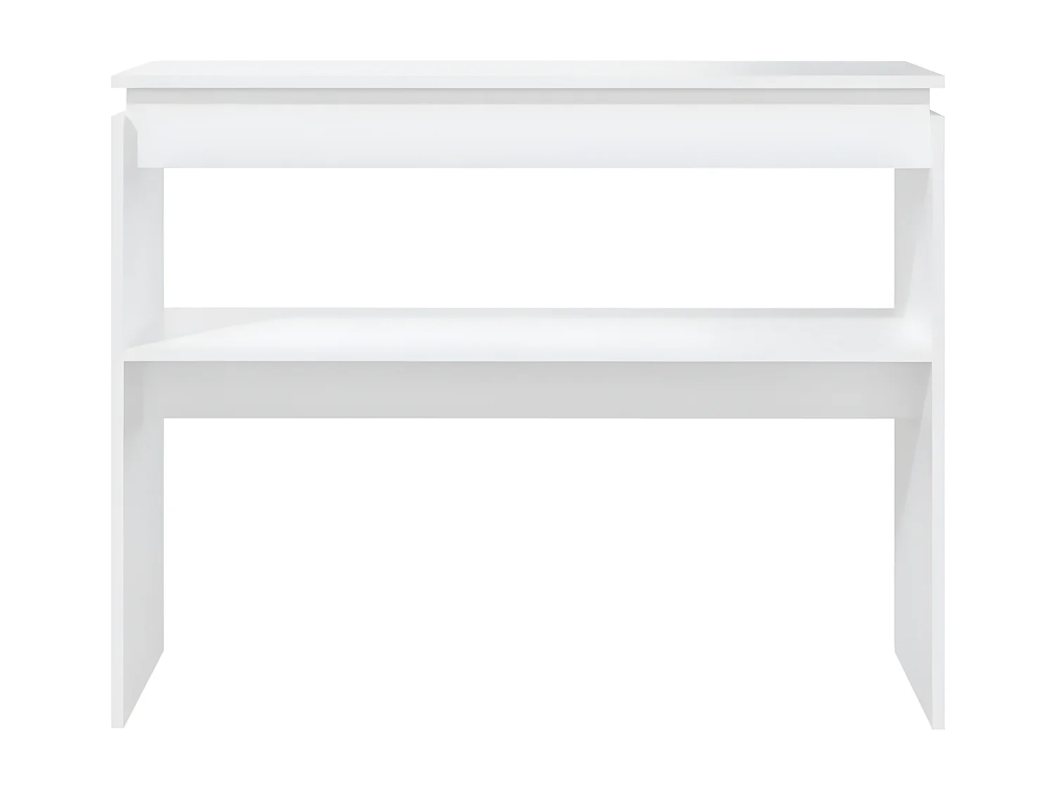 Table console Blanc 102x30x80 cm Aggloméré GHR52613