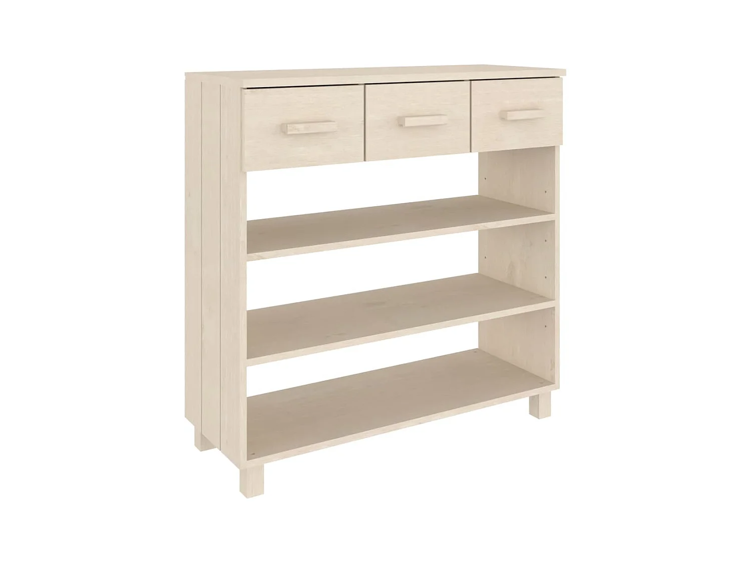 Wandtafel HAMAR 90x35x90 cm massief grenenhout honingbruin NL439833