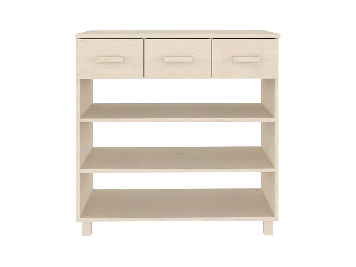 Wandtafel HAMAR 90x35x90 cm massief grenenhout honingbruin NL439833