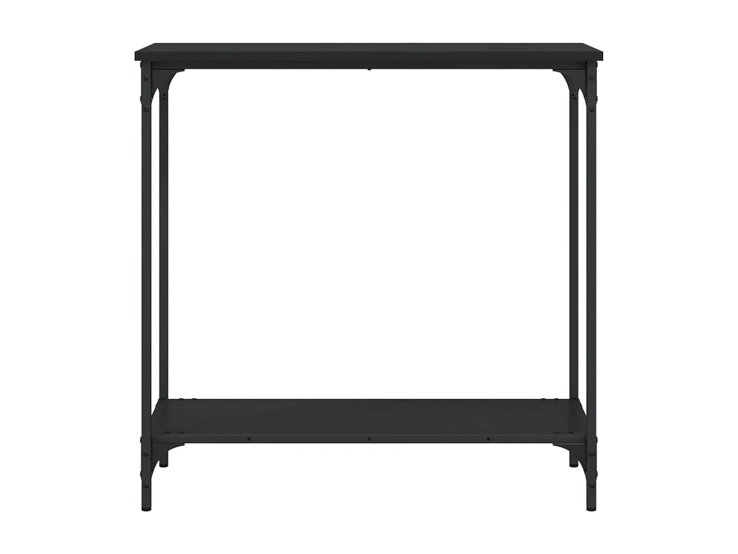 Table console noir 75x30,5x75 cm bois d'ingénierie GHR36169