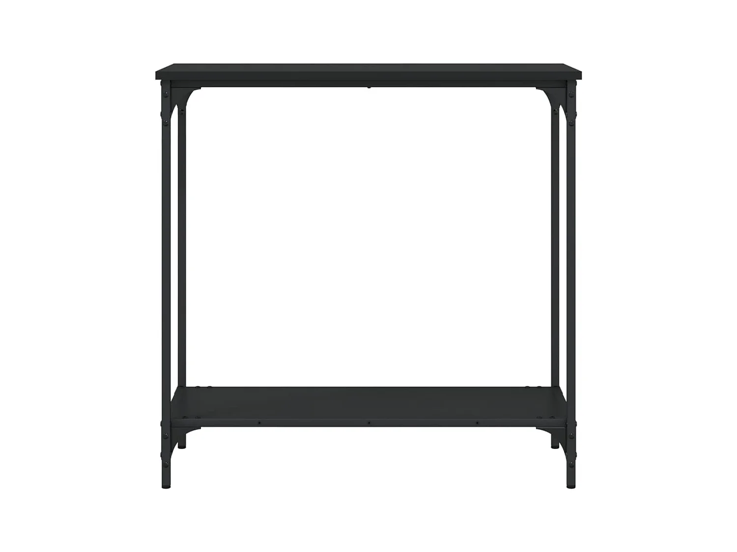 Konsolentisch,Flurtisch Schwarz 75x30,5x75 cm Holzwerkstoff -gkd224677