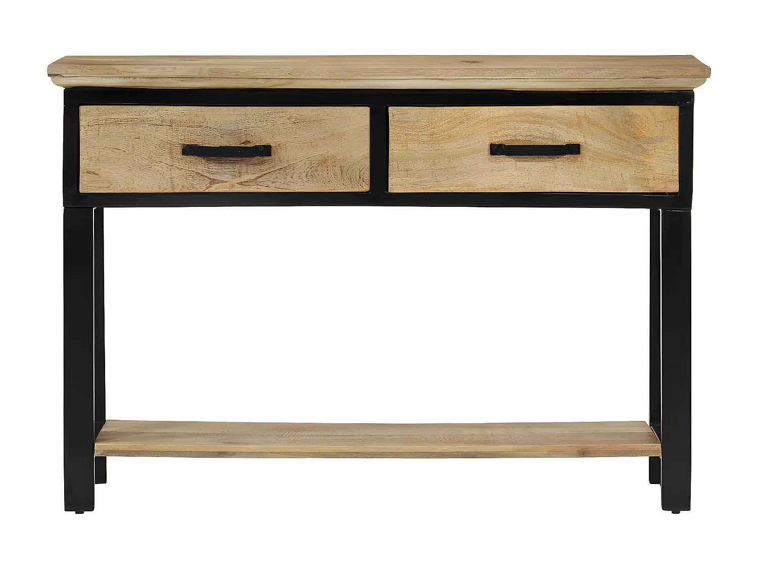 Table console 110x30x75 cm bois de manguier massif brut GHR87315