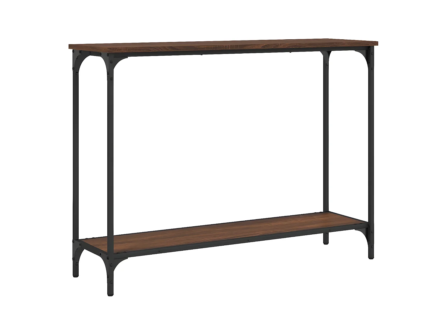 Konsolentisch,Flurtisch Braun Eichen-Optik 101x30,5x75 cm Holzwerkstoff -gkd53906