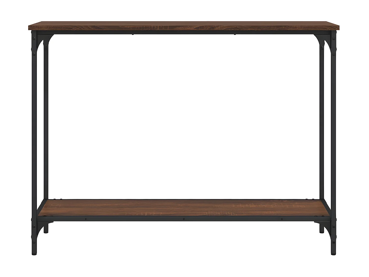 Table console chêne marron 101x30,5x75 cm bois d'ingénierie GHR73111