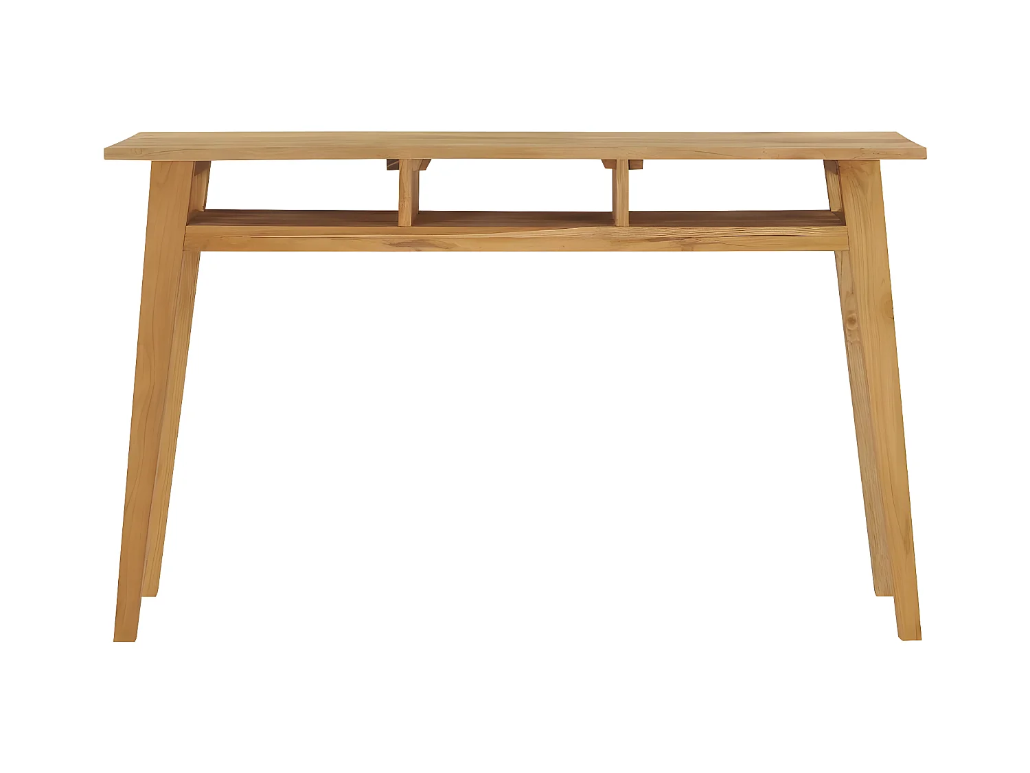 Wandtafel 120x35x75 cm massief teakhout NL578916