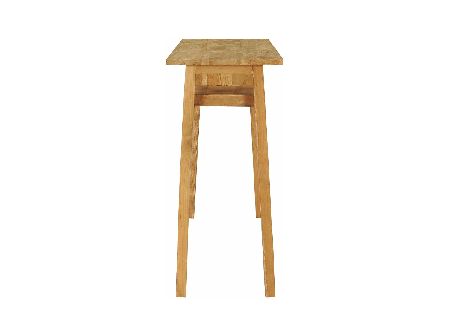 Wandtafel 120x35x75 cm massief teakhout NL578916