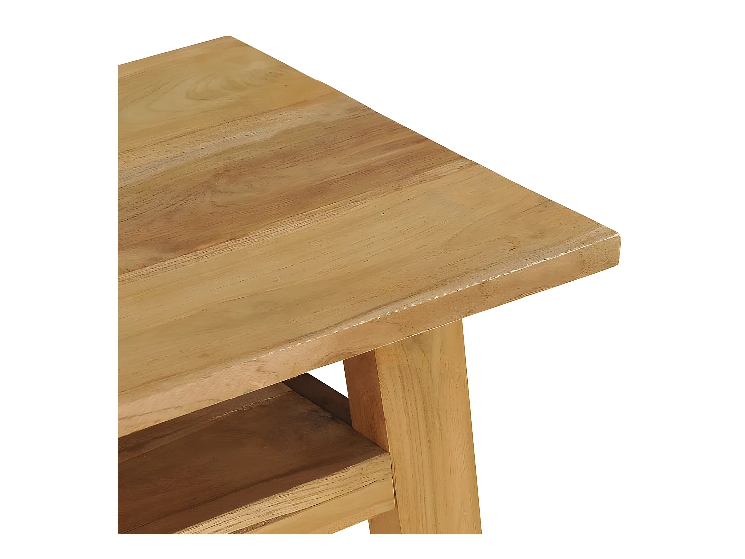 Wandtafel 120x35x75 cm massief teakhout NL578916