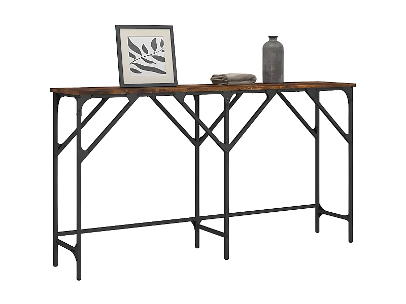 Konsolentisch,Flurtisch Räuchereiche 140x29x75 cm Holzwerkstoff -gkd924115
