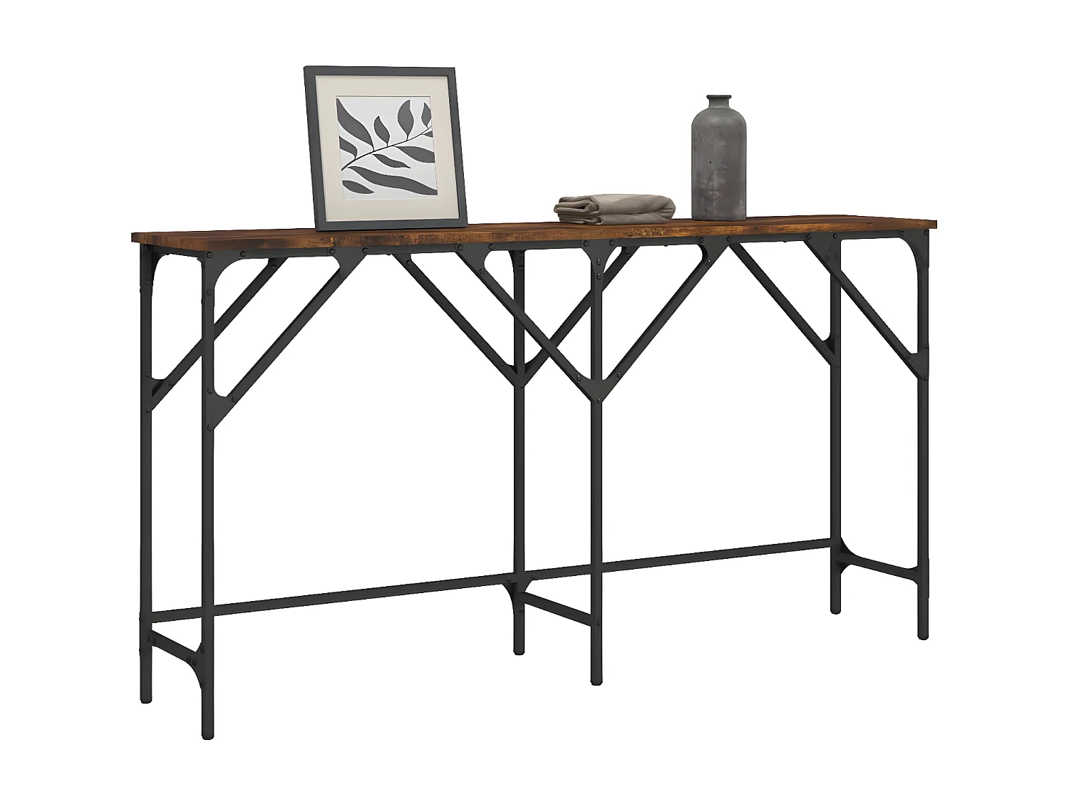 Konsolentisch,Flurtisch Räuchereiche 140x29x75 cm Holzwerkstoff -gkd924115