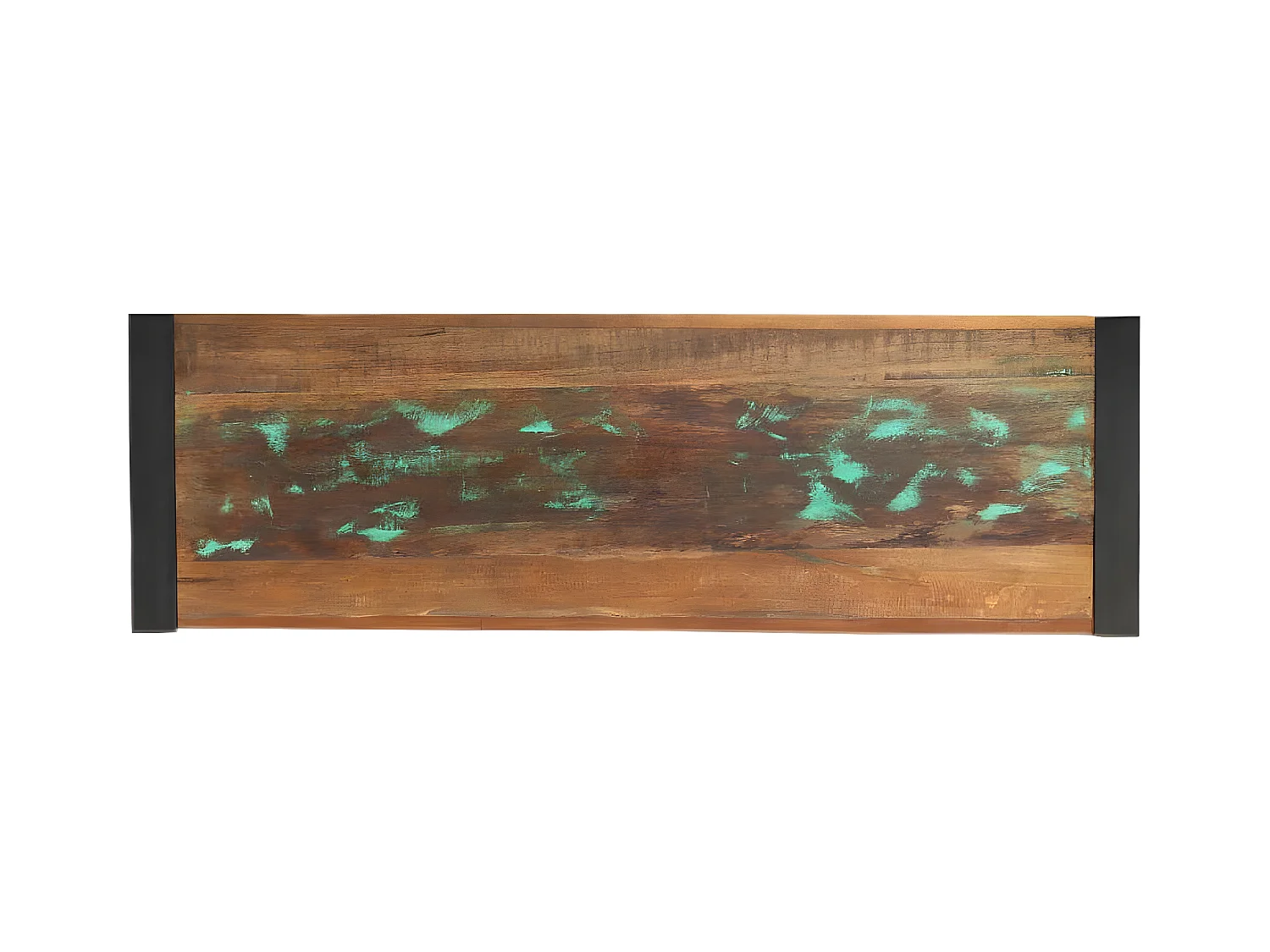 Wandtafel 110x35x76 cm massief gerecycled hout NL911772