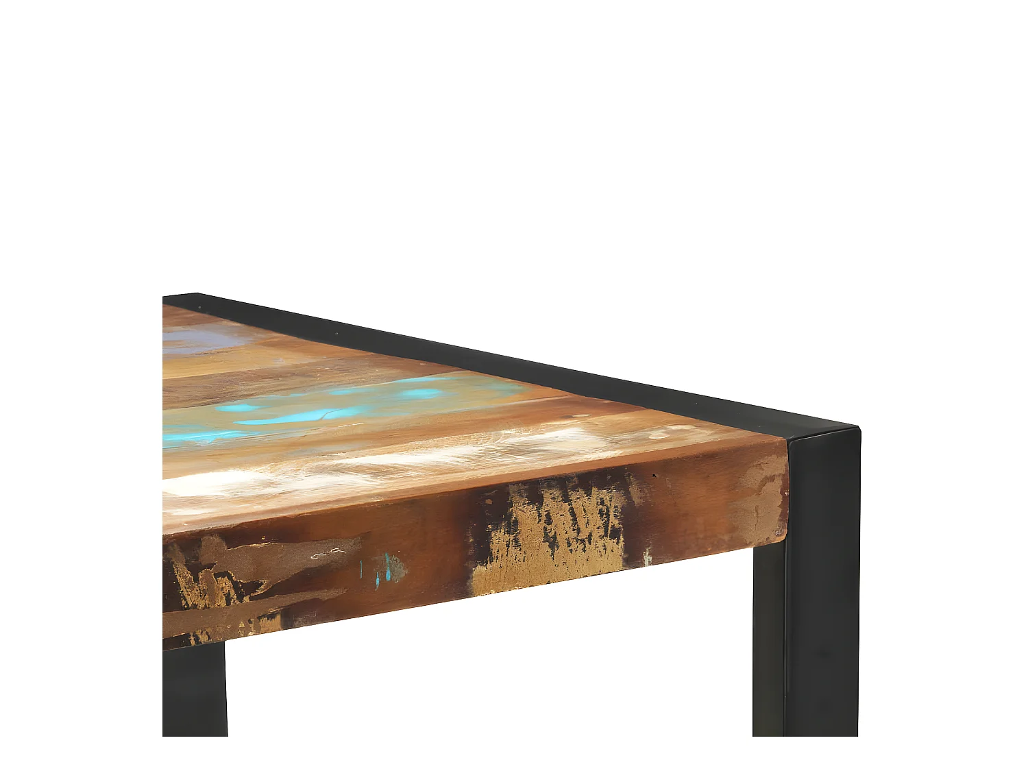 Wandtafel 110x35x76 cm massief gerecycled hout NL911772