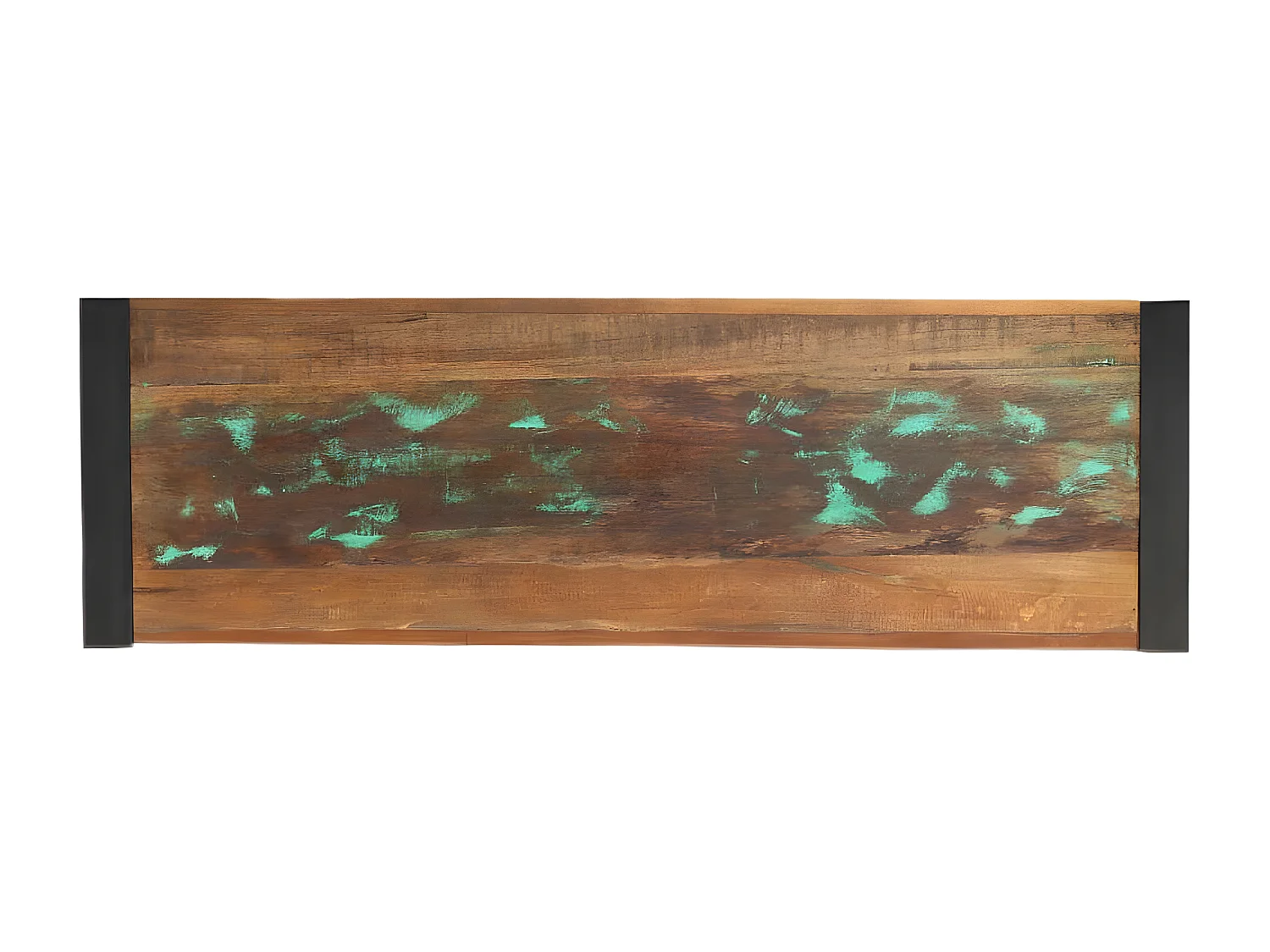 Wandtafel 110x35x76 cm massief gerecycled hout NL911772