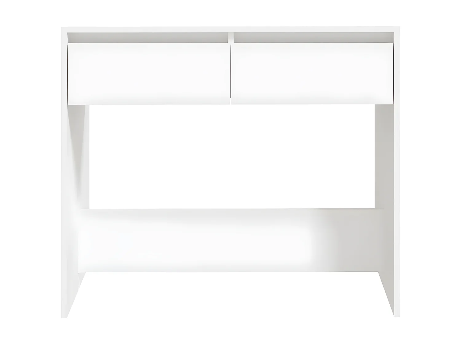 Mesa consola de madera contrachapada blanco 89x41x76,5 cm ES457311