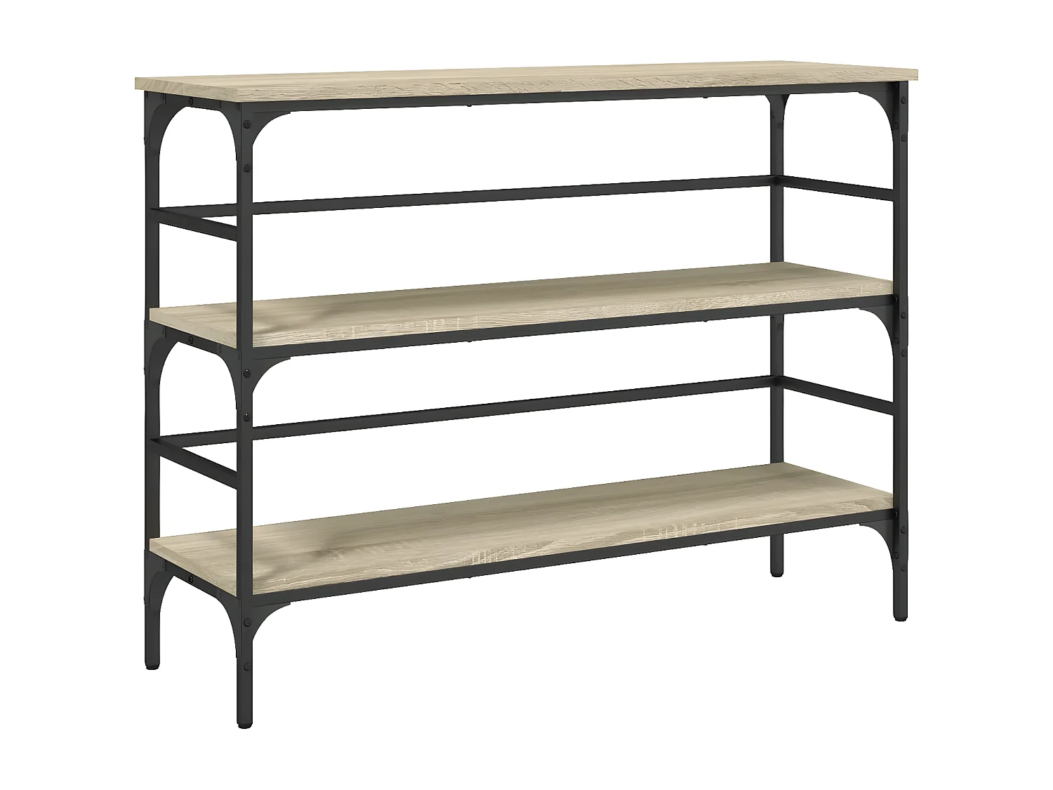 Table console chêne sonoma 100x32x75 cm bois d'ingénierie GHR66831