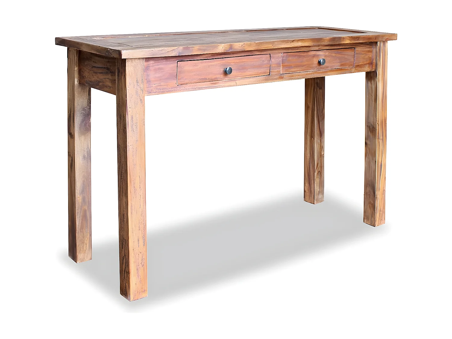 Table console Bois de récupération massif 123 x 42 x 75 cm GHR55899