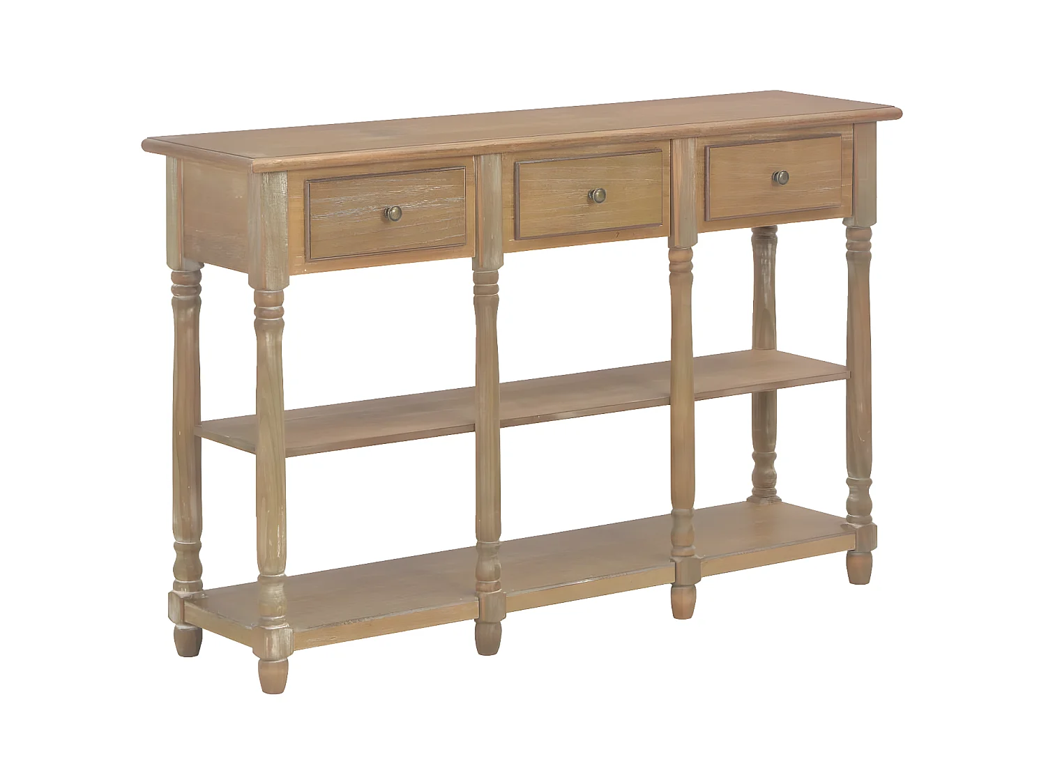 Table console 110x30x76 cm bois d'ingénierie GHR14998