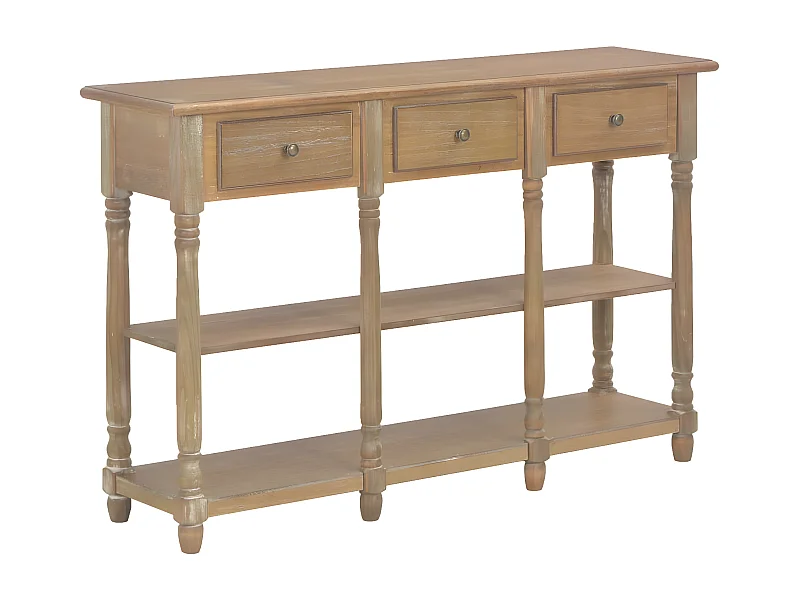 Table console 110x30x76 cm bois d'ingénierie GHR14998