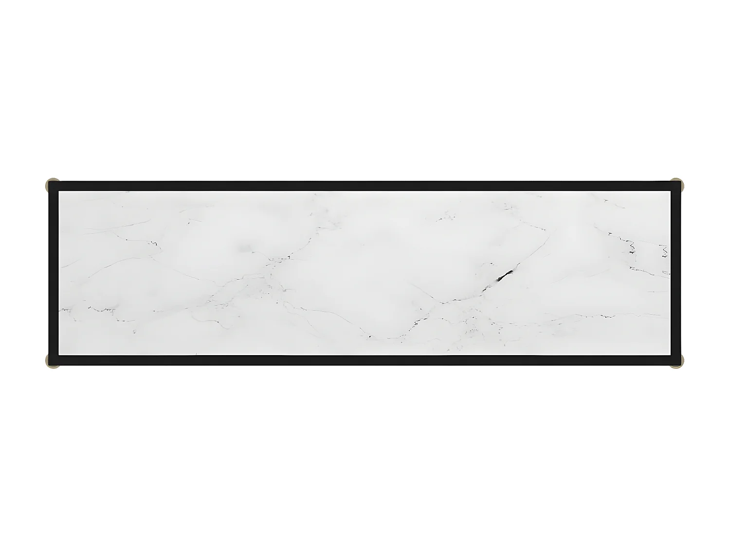 Wandtafel 120x35x75 cm gehard glas wit NL272184