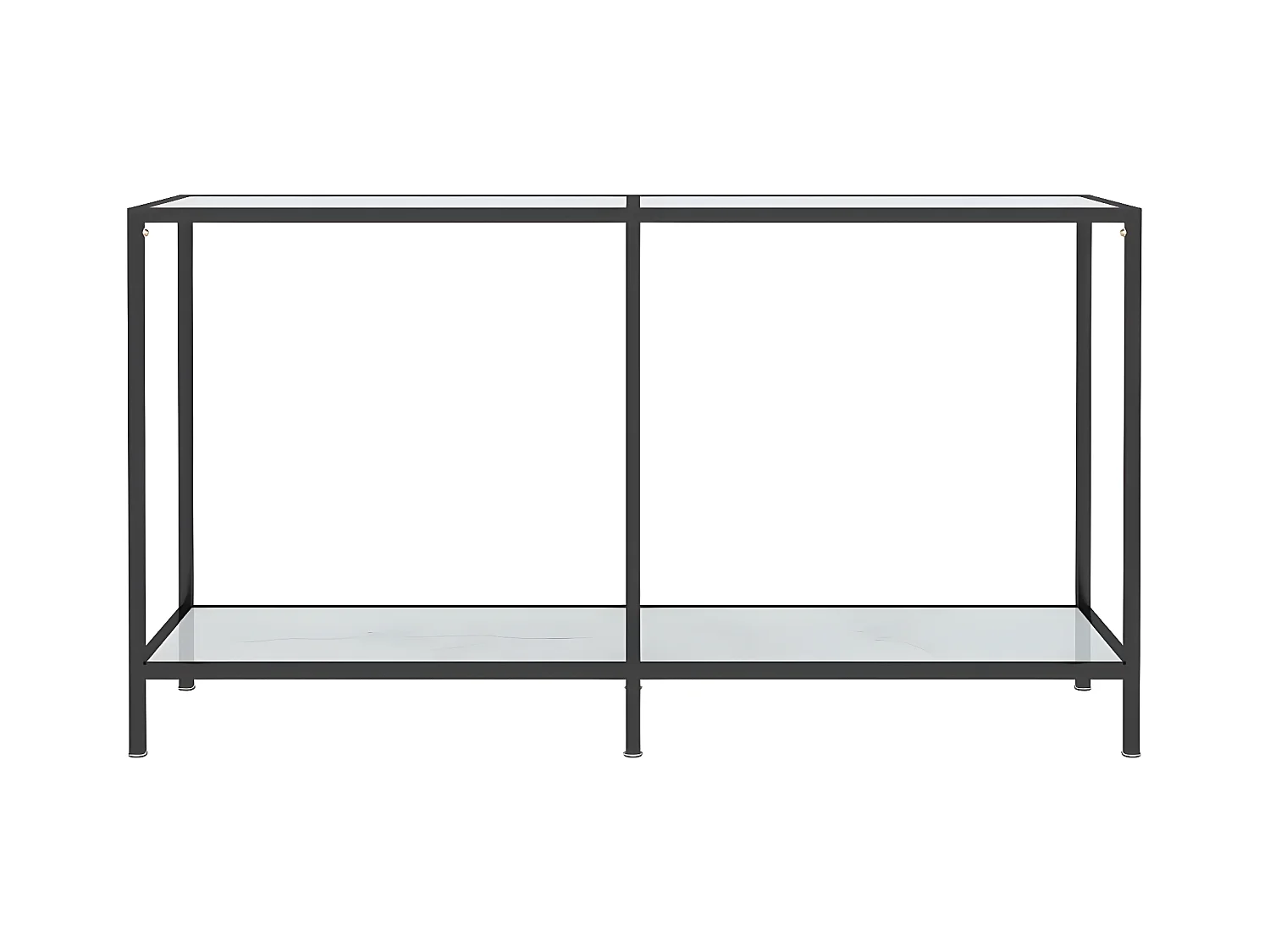 Konsolentisch,Flurtisch Weiß 140x35x75,5 cm Hartglas -gkd750046