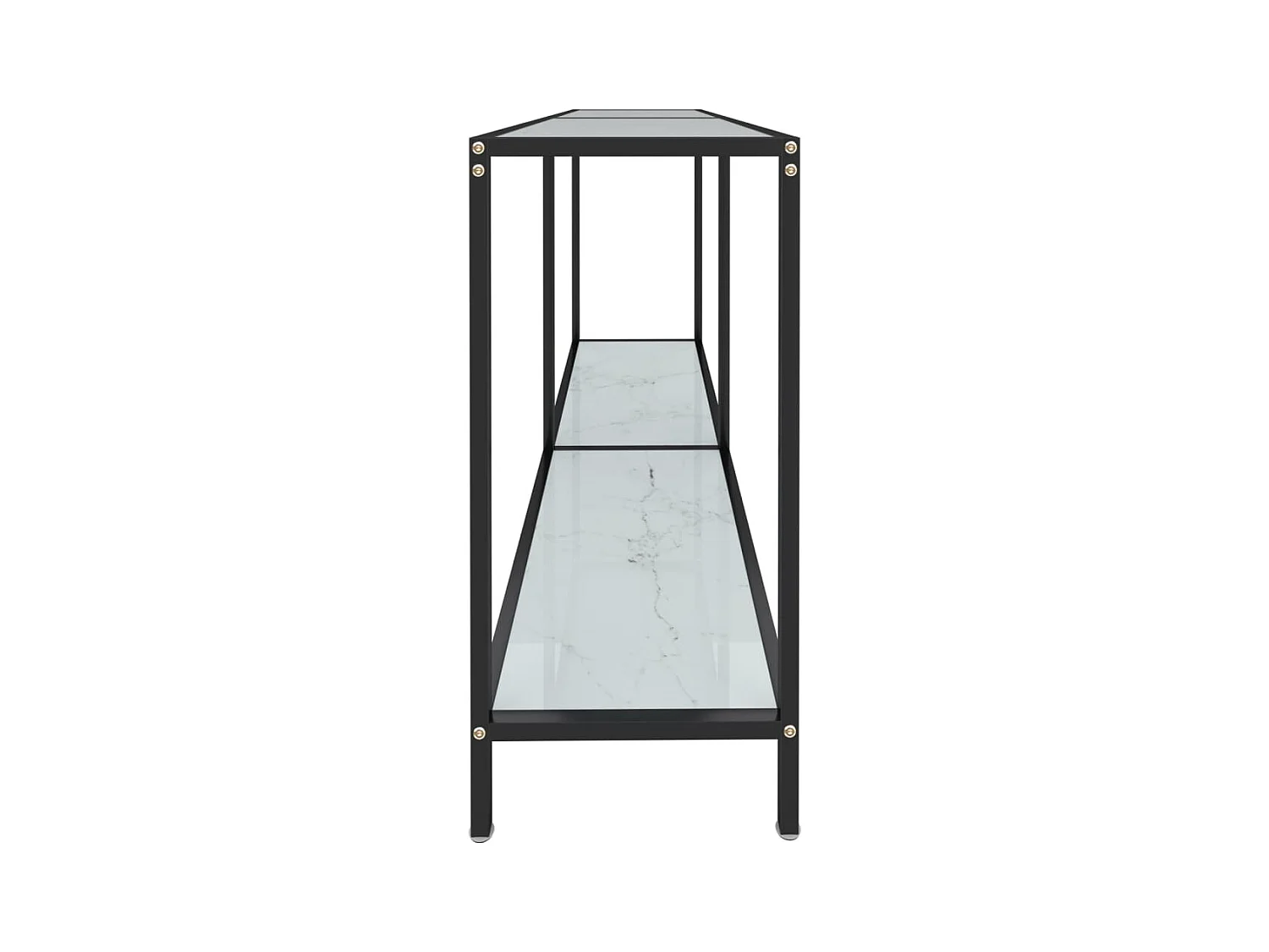 Konsolentisch,Flurtisch Weiß 140x35x75,5 cm Hartglas -gkd750046
