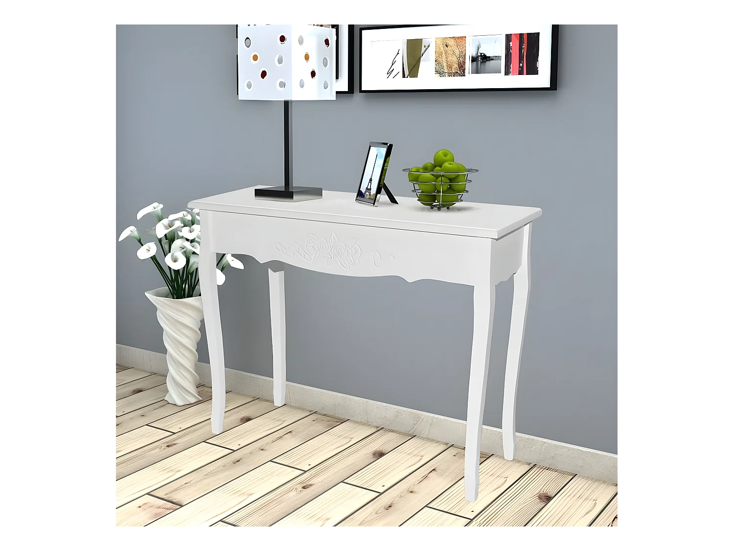 Table de console et coiffeuse Blanc GHR20611