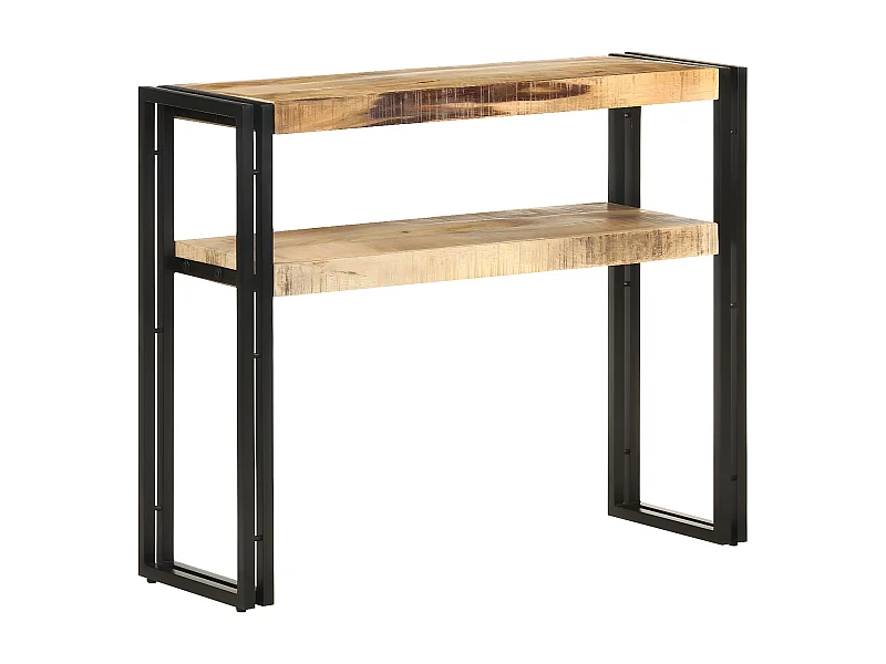 Konsolentisch,Flurtisch 90x30x75 cm Raues Mangoholz -gkd552835
