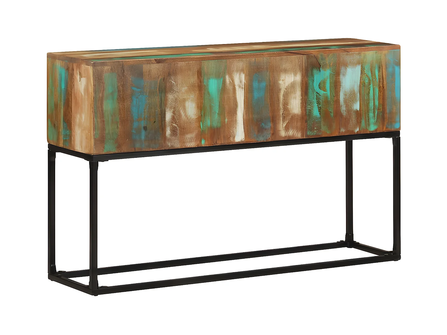 Table console 120x30x75 cm Bois de récupération massif GHR74794