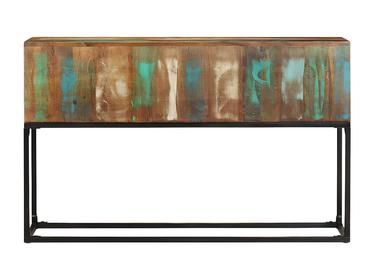 Table console 120x30x75 cm Bois de récupération massif GHR74794