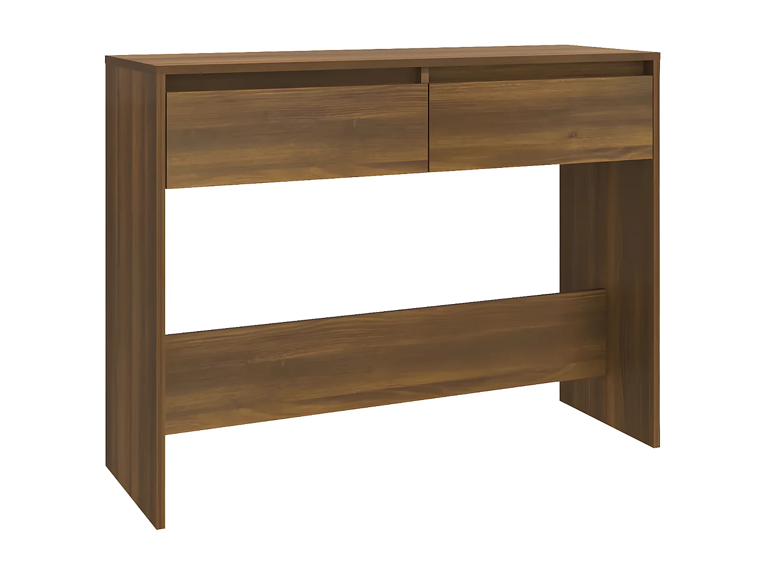 Mesa consola madera de ingeniería marrón roble 100x35x76,5 cm ES268375