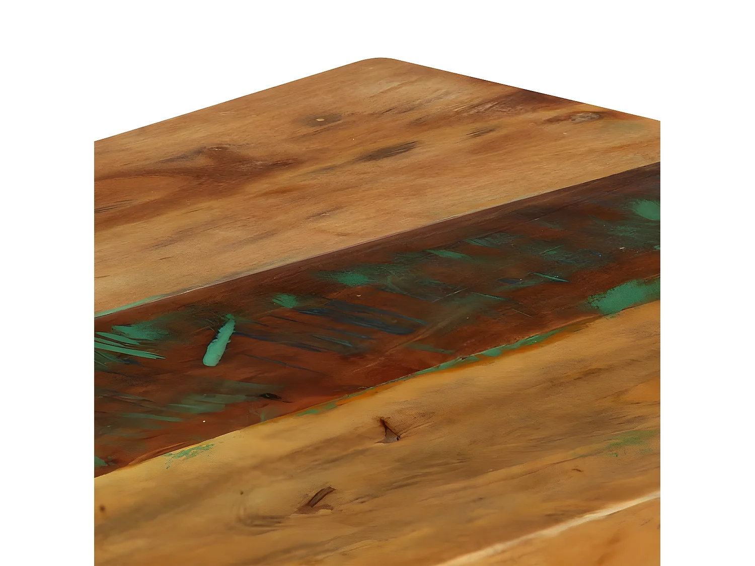 Table console 120 x 35 x 76 cm Bois de récupération massif GHR46589