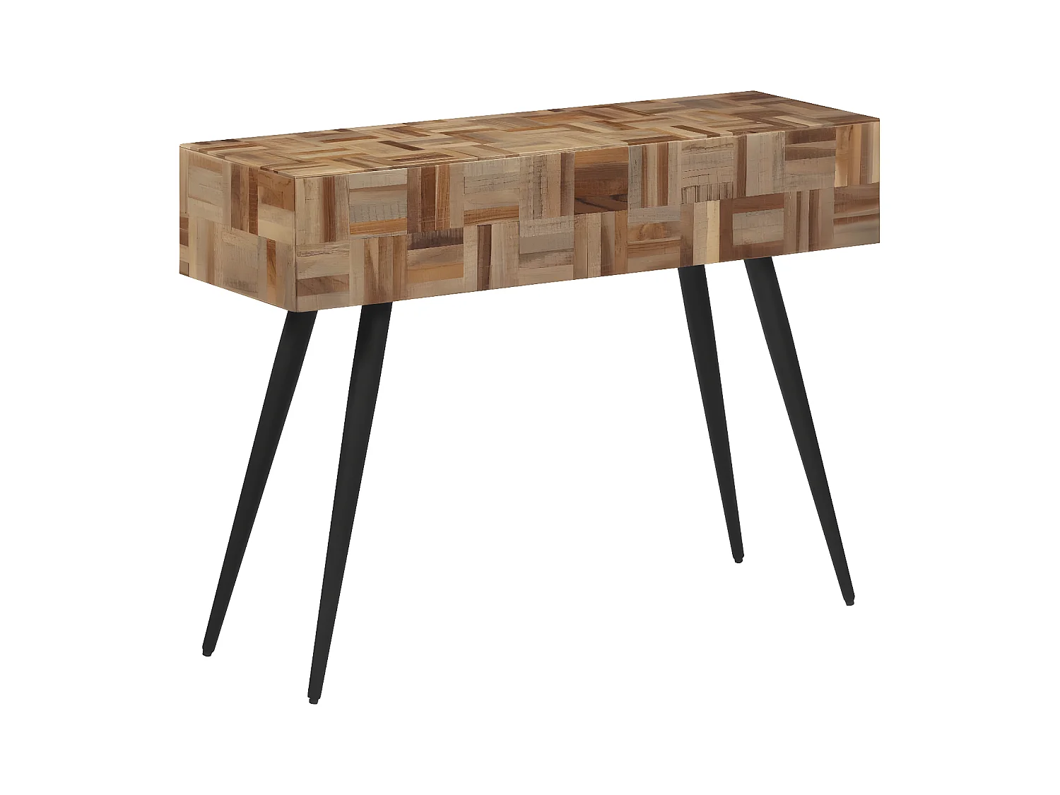 Table console 110x34x80 cm teck de récupération massif GHR76683