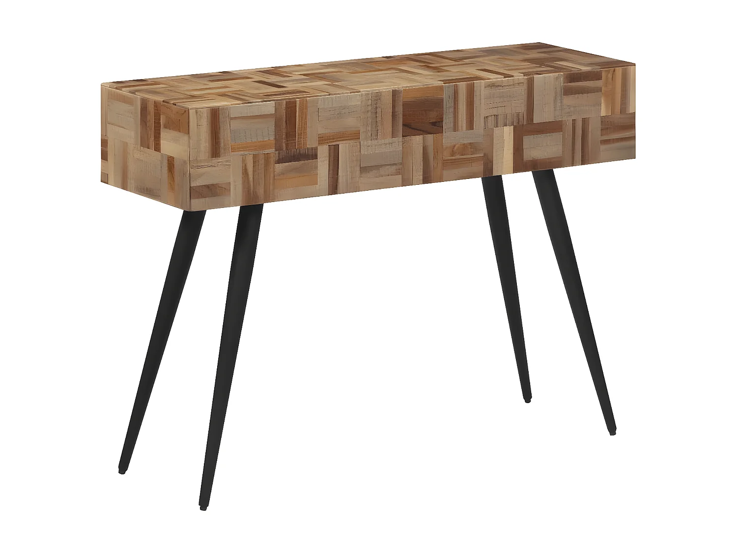 Table console 110x34x80 cm teck de récupération massif GHR76683