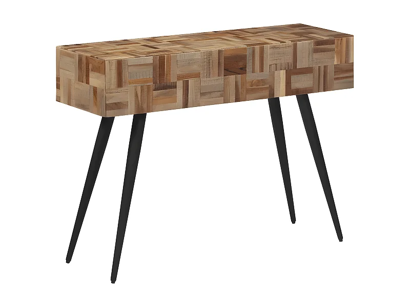 Table console 110x34x80 cm teck de récupération massif GHR76683