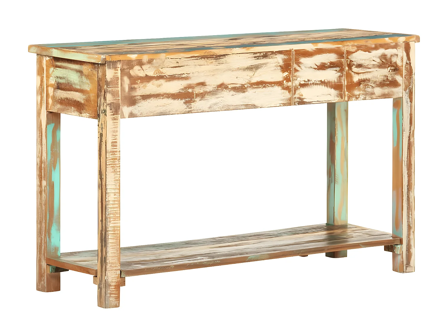 Table console 120x40x75 cm Bois solide de récupération GHR36046