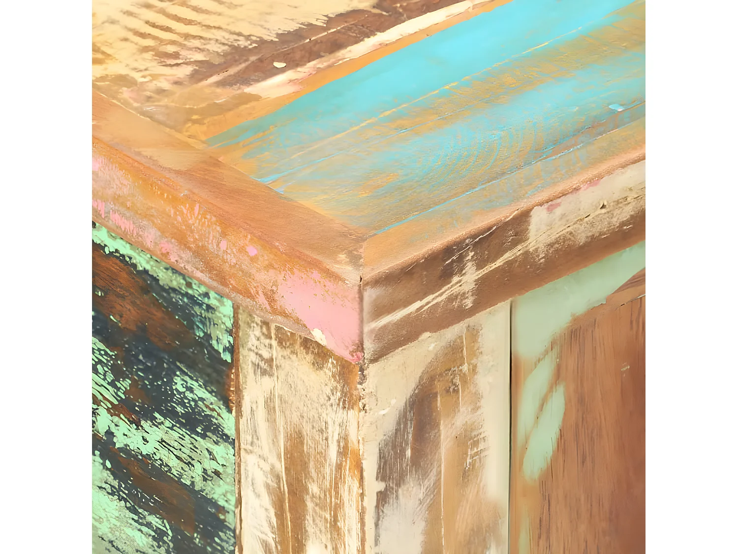 Table console 120x40x75 cm Bois solide de récupération GHR36046