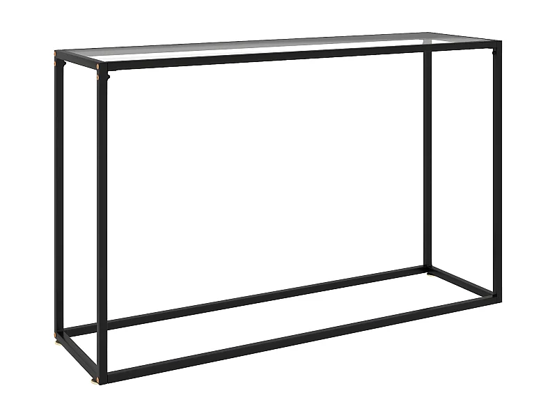 Konsolentisch,Flurtisch Transparent 120x35x75 cm Hartglas -gkd662451