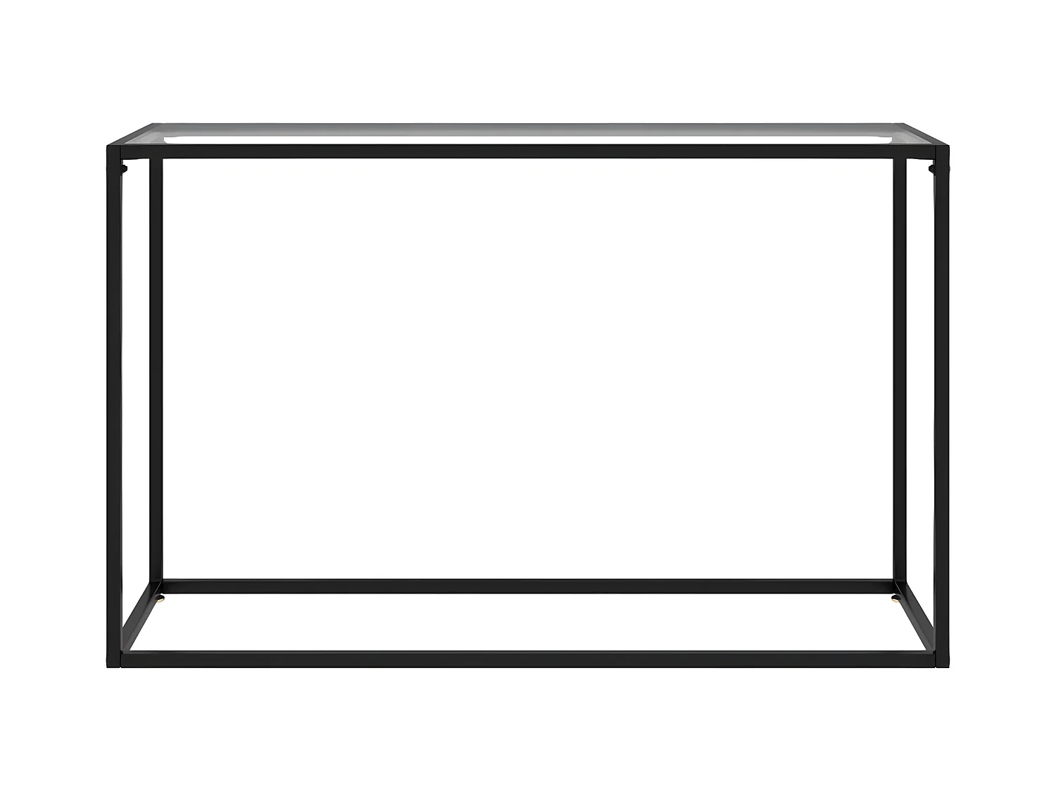 Mesa consola vidrio templado transparente 120x35x75 cm ES679807