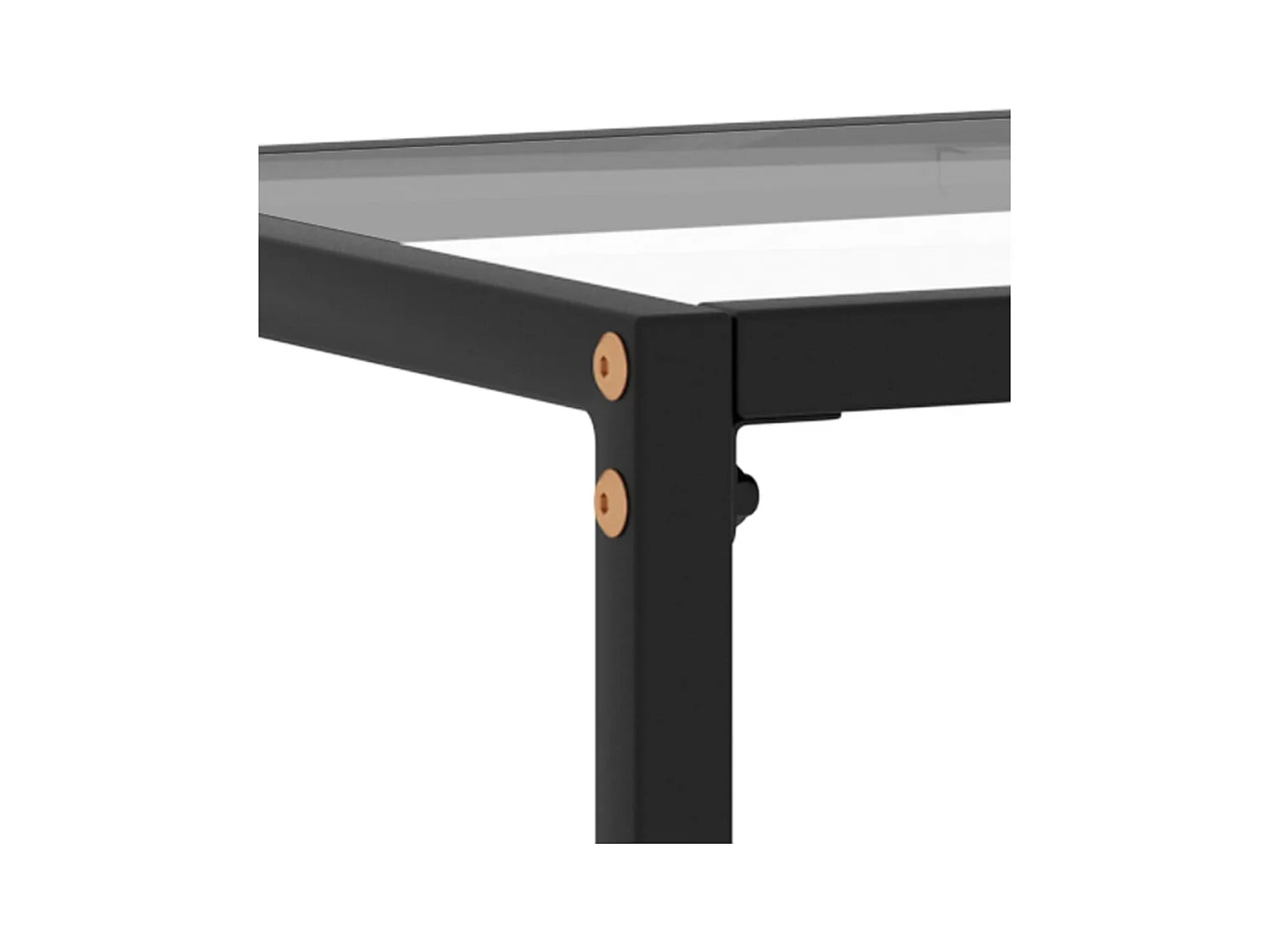 Mesa consola vidrio templado transparente 120x35x75 cm ES679807