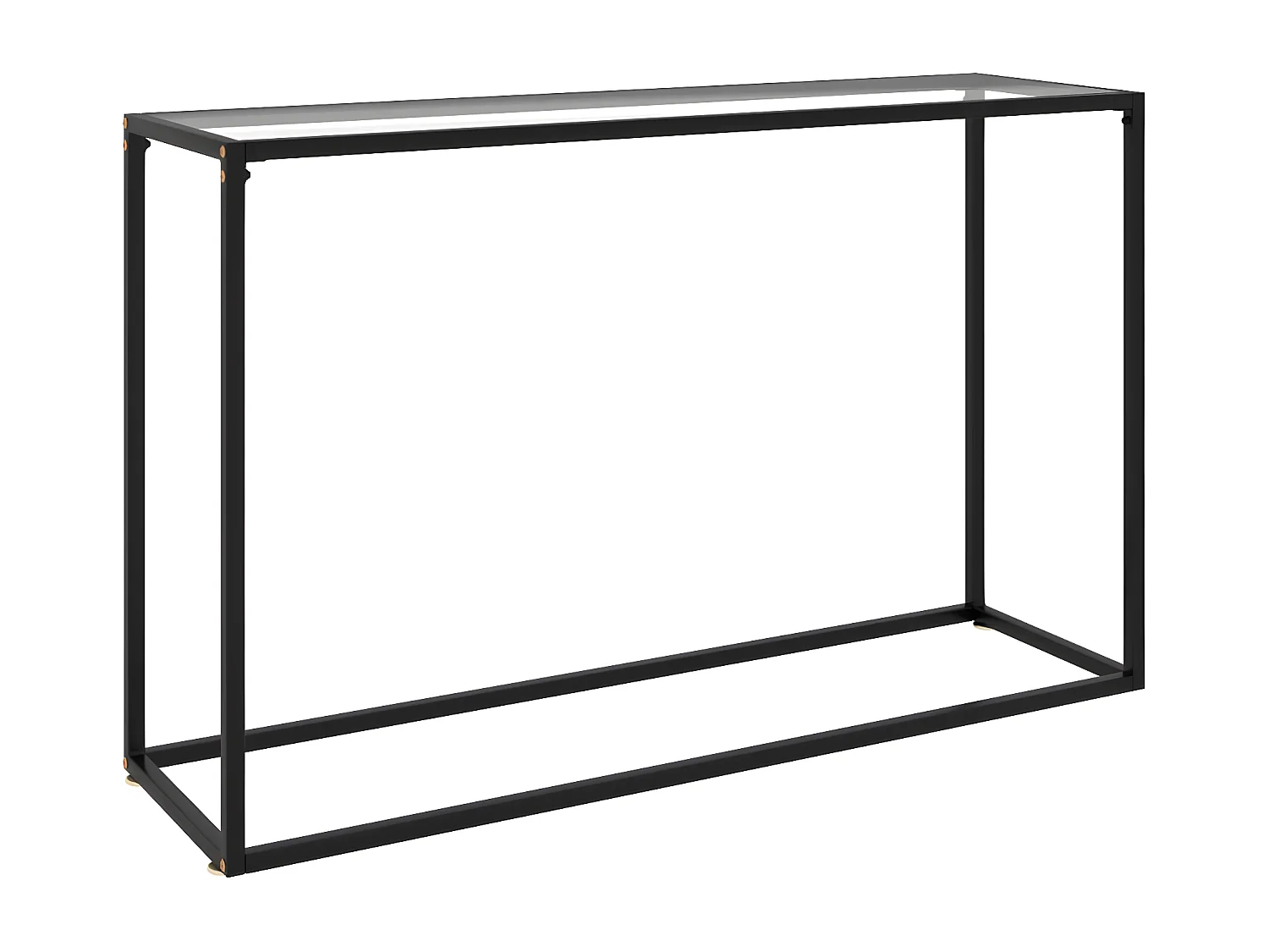 Mesa consola vidrio templado transparente 120x35x75 cm ES679807