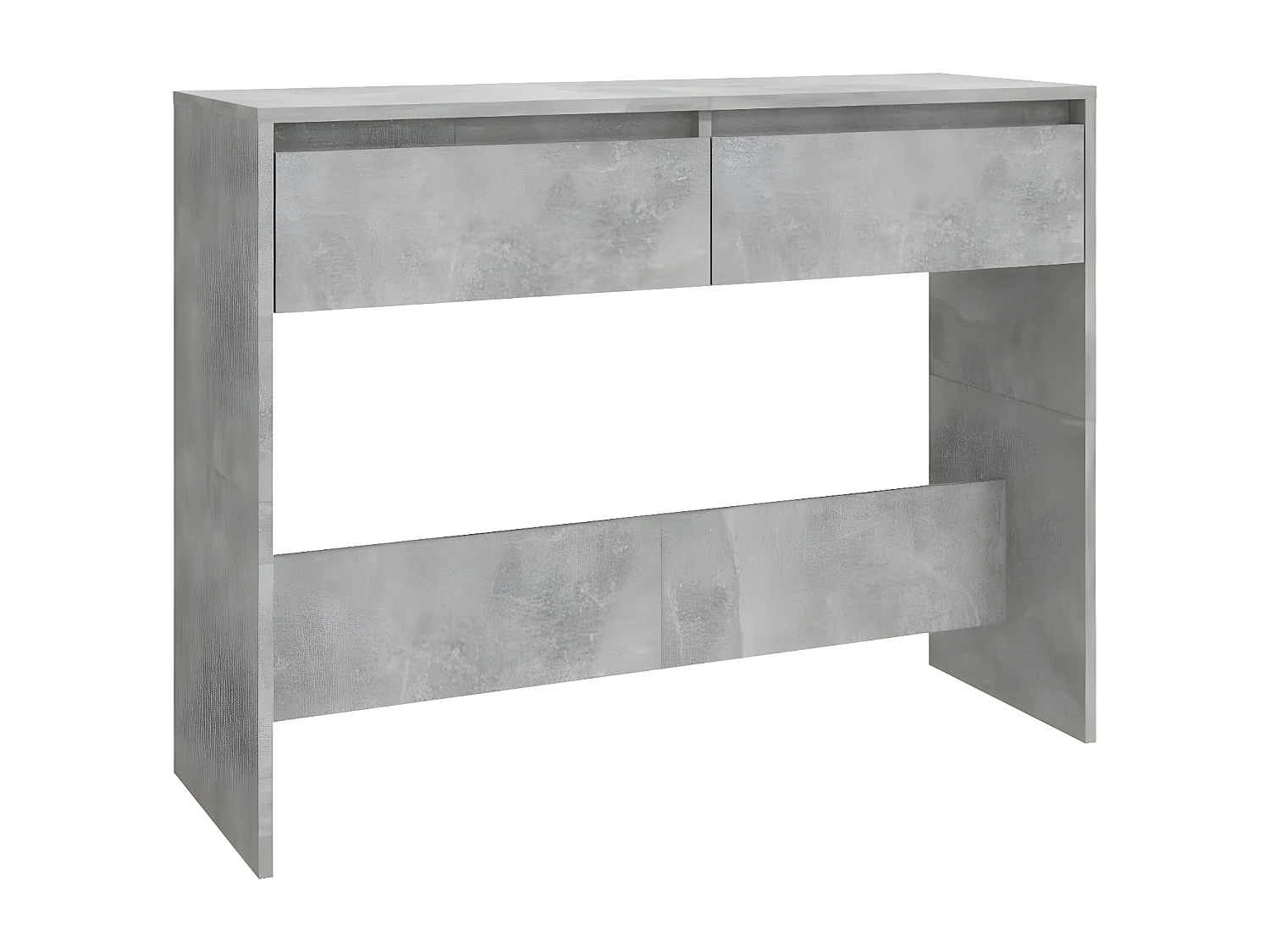 Table console Gris béton 100x35x76,5 cm Aggloméré GHR82644