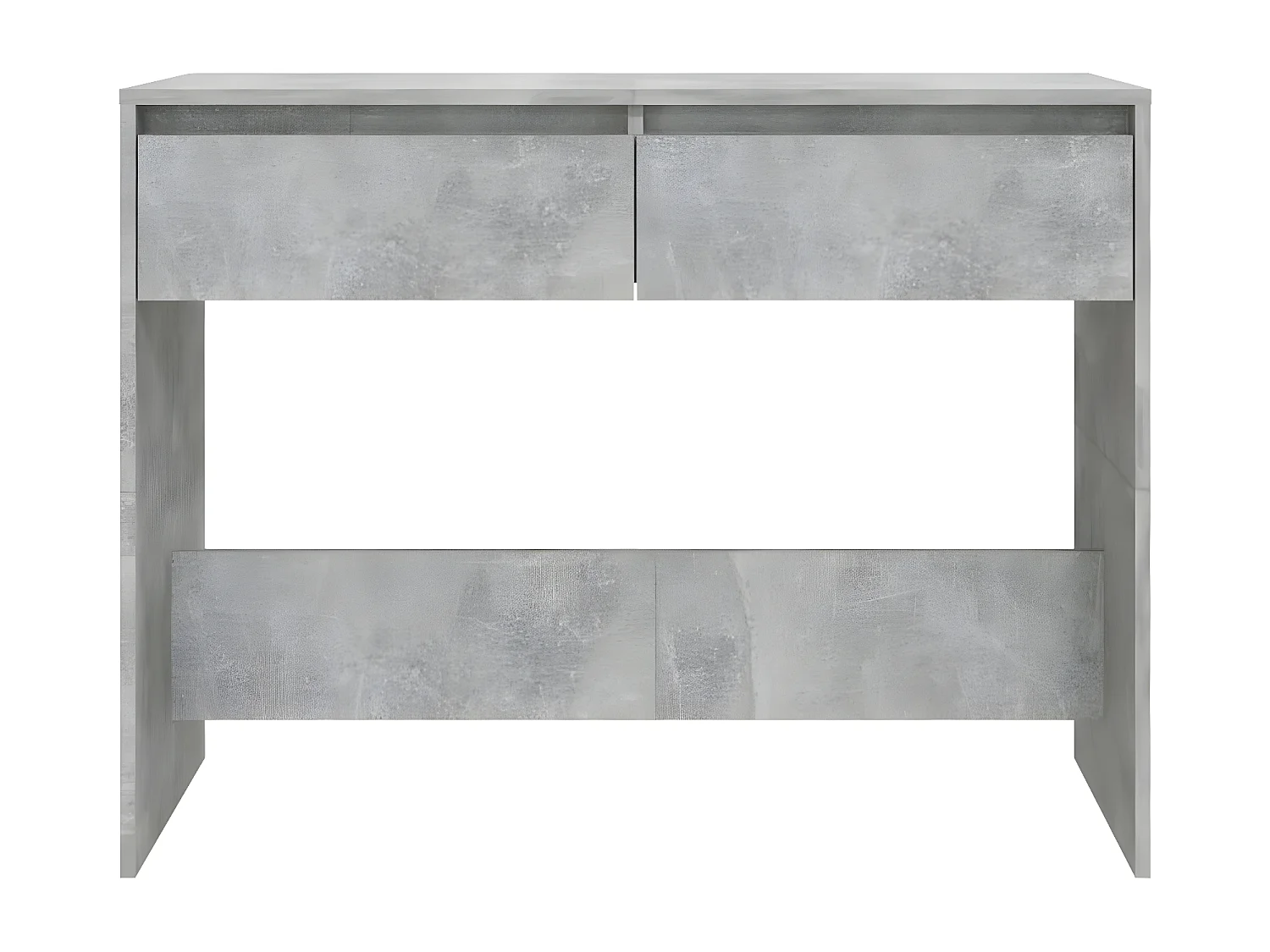 Table console Gris béton 100x35x76,5 cm Aggloméré GHR82644