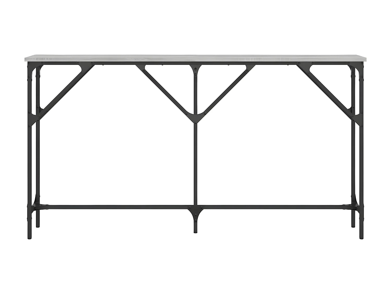 Table console sonoma gris 140x23x75 cm bois d'ingénierie GHR81495