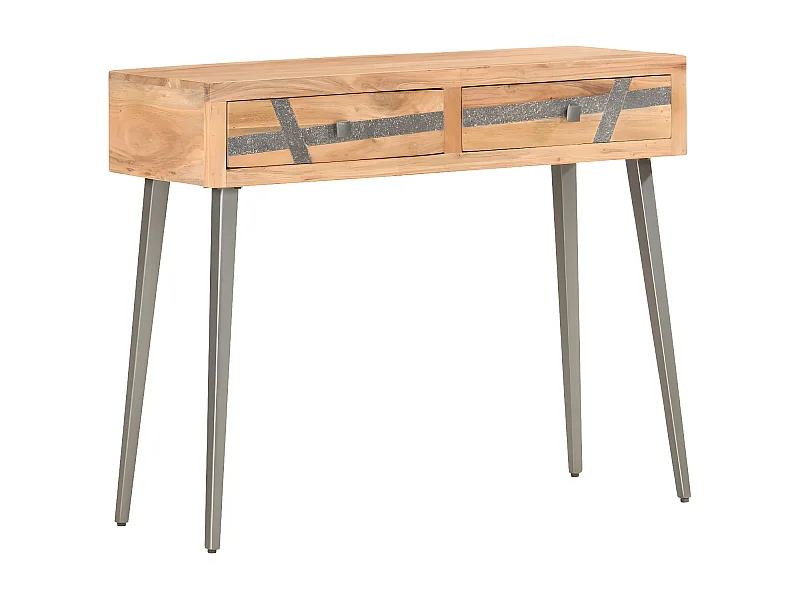 Table console 90 x 30 x 75 cm Bois d'acacia massif GHR19068