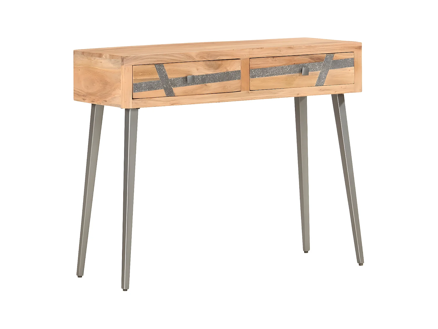 Table console 90 x 30 x 75 cm Bois d'acacia massif GHR19068