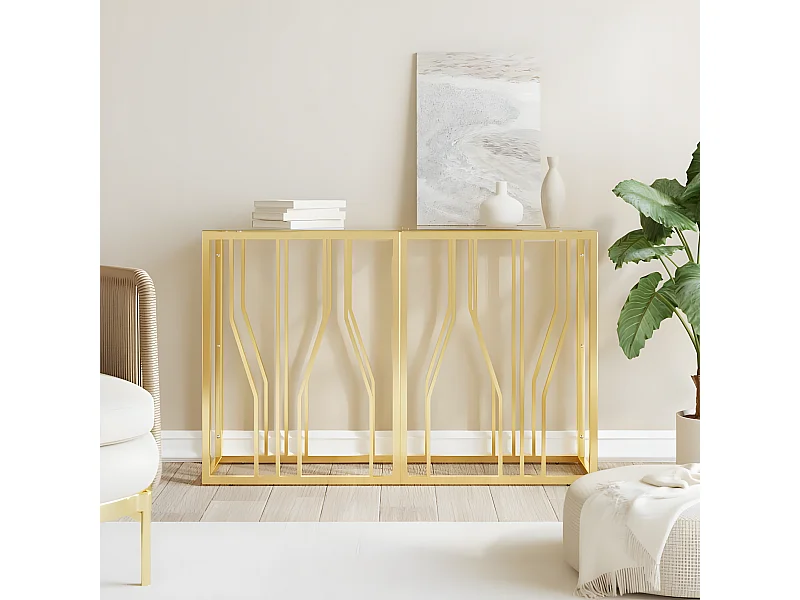 Wandtafel 110x30x70 cm roestvrij staal en glas NL564545