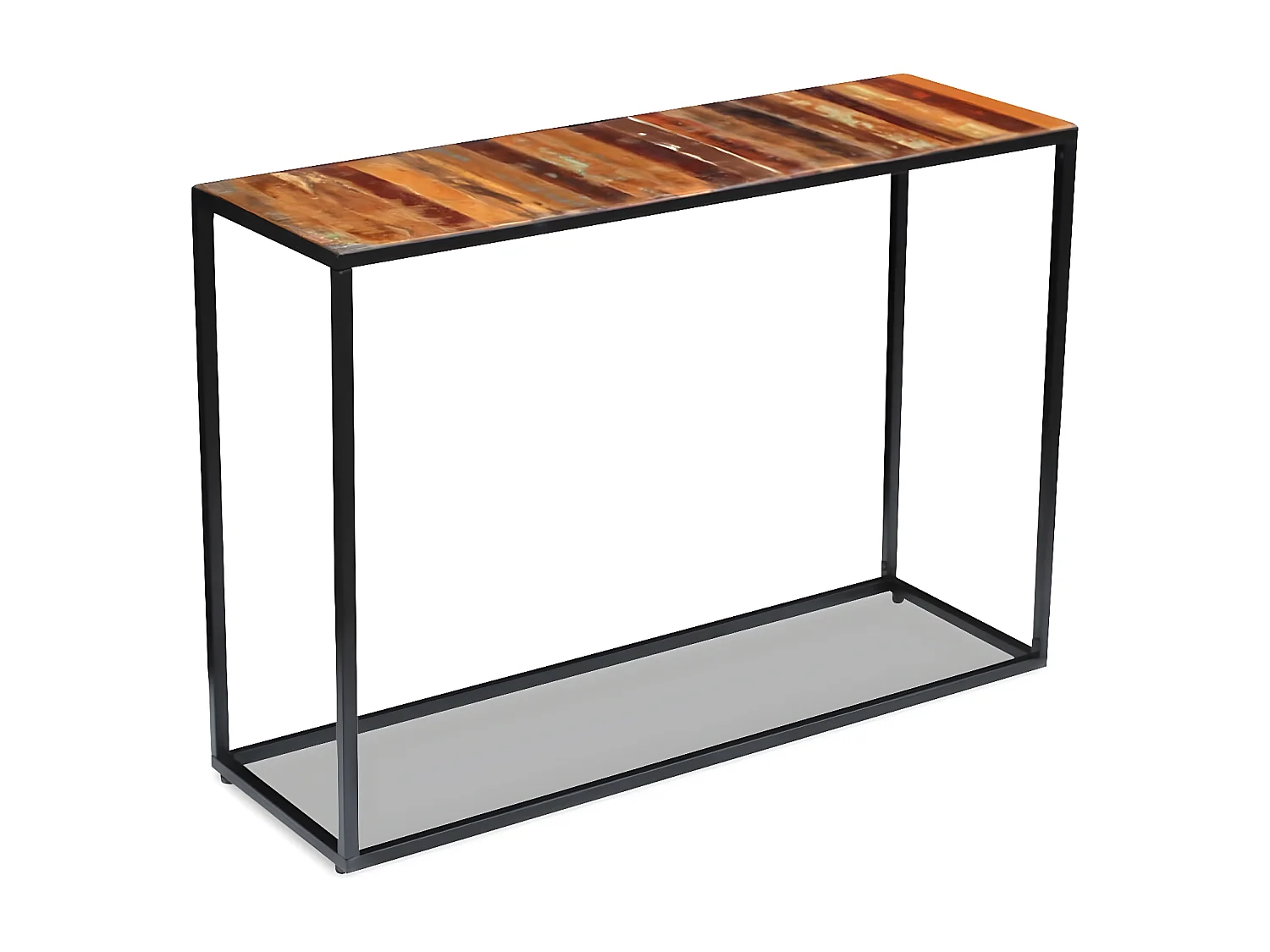 Table console Bois de récupération massif 110 x 35 x 76 cm GHR45495